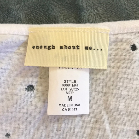 {Enough About Me...} NWOT Distressed Tee - Picture 4 of 4
